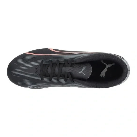 Puma Kids Black Soccer Cleats with Pink Accent - Picture 5 of 10